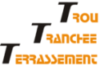 Trou Tranchée Terrassement Logo