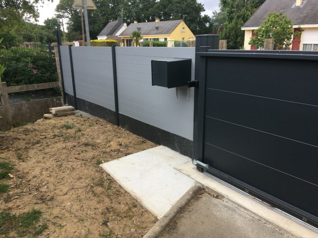 TROU TRANCHEE TERRASSEMENT Terrassement Saint Nazaire cloture alu 3