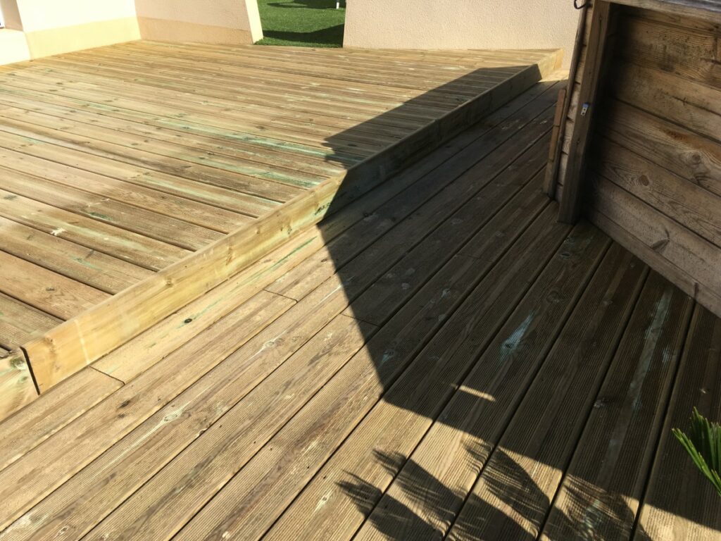 TROU TRANCHEE TERRASSEMENT Terrassement Saint Nazaire terrasse bois 11